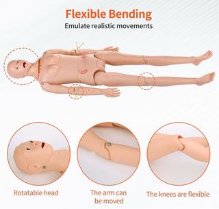 Muñeco prácticas enfermería + Accesorios