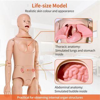 Muñeco prácticas enfermería + Accesorios