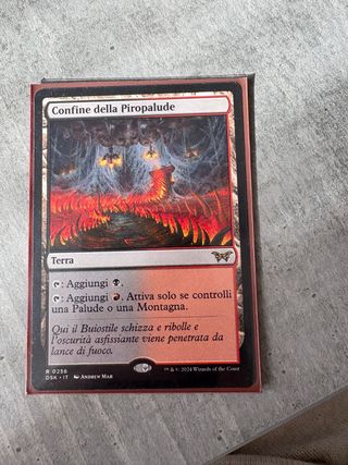 Carta Magic Confine della Piropalude Terra