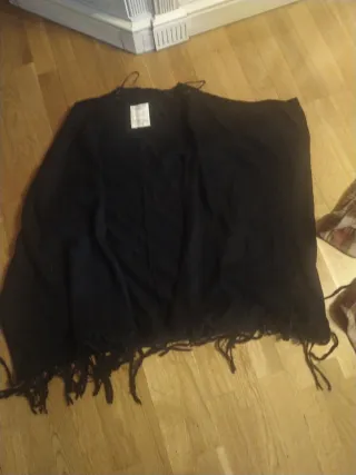 Poncho Negro Talla M