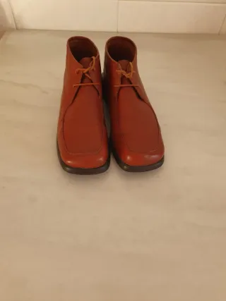 Botines de piel mujer marrones