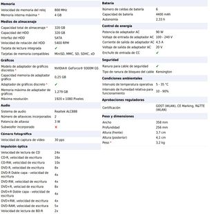 Portátil Fujitsu Siemens AMILO Pi 3540