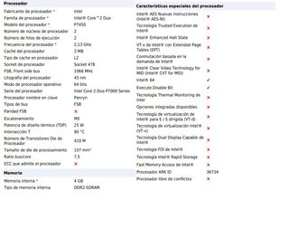 Portátil Fujitsu Siemens AMILO Pi 3540