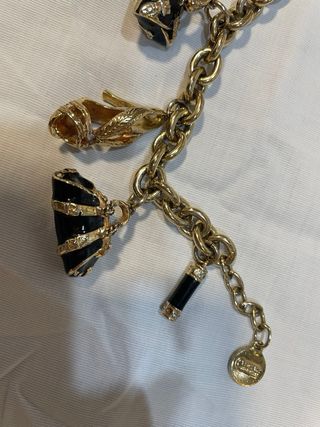 Pulsera Versace Original con Dijes