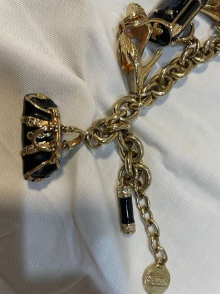 Pulsera Versace Original con Dijes