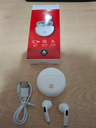 Auriculares Bluetooth MAD Round Blancos