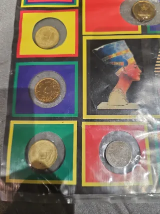 Souvenir Egipto: Monedas, Sellos y Billete