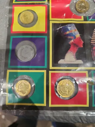 Souvenir Egipto: Monedas, Sellos y Billete