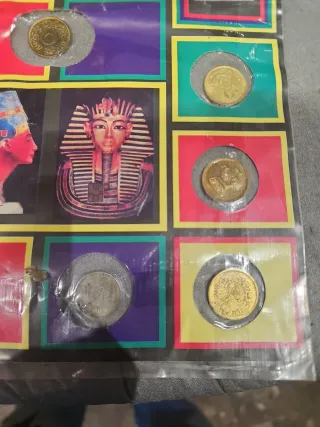 Souvenir Egipto: Monedas, Sellos y Billete