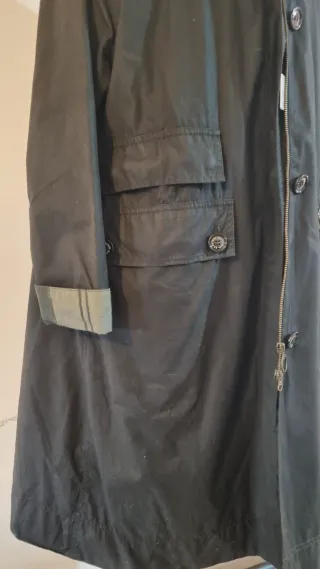 Barbour Burwick Chaqueta Negra encerada