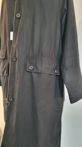 Barbour Burwick Chaqueta Negra encerada