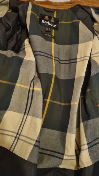 Barbour Burwick Chaqueta Negra encerada