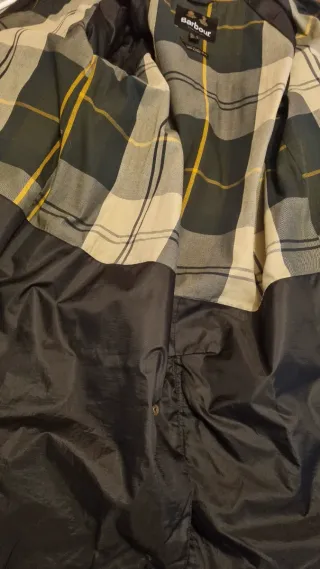 Barbour Burwick Chaqueta Negra encerada