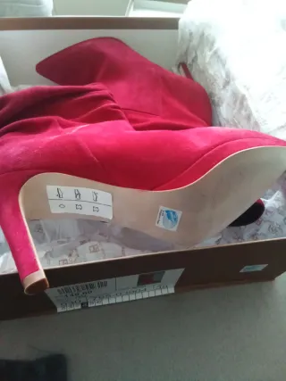 Botas de vestir rojas talla 38