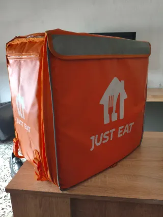Mochila reparto Just Eat naranja
