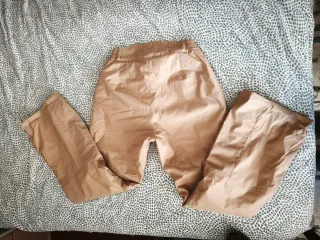 Pantalón de esquí Wedze mujer beige impermeable