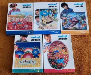 Lote Puzzles UNICEF Antiguos