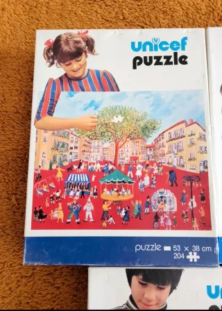 Lote Puzzles UNICEF Antiguos
