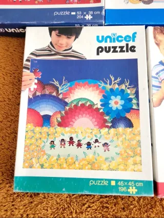 Lote Puzzles UNICEF Antiguos