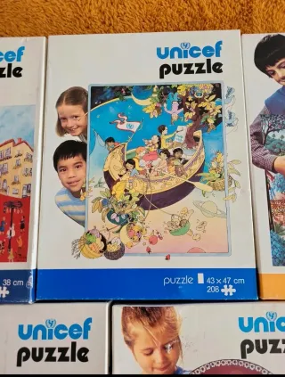 Lote Puzzles UNICEF Antiguos