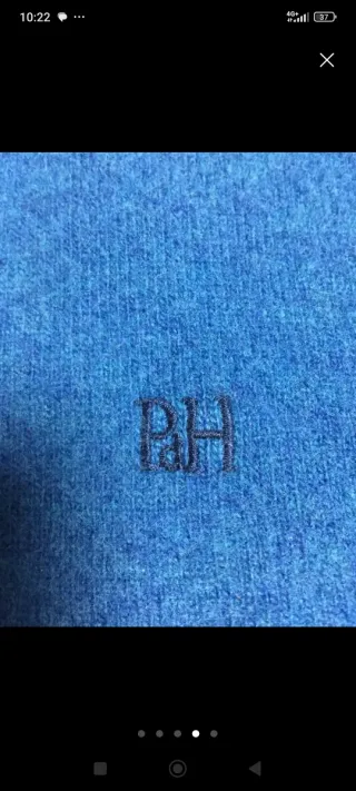 Jersey Hombre Azul Talla M Cuello Cremallera