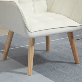 Butaca Moderna Salón Tela y Madera