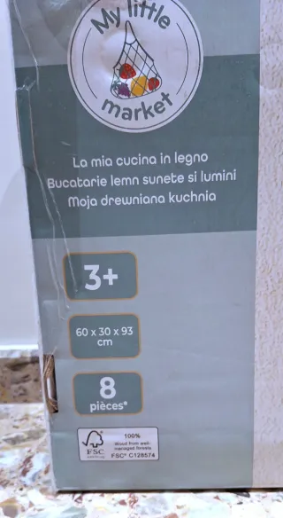 Cocinita de madera My Little Market, Nueva.