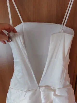 Abito da sposa bianco con rouches
