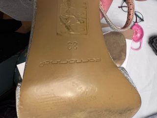 Sandalias de tacón plateadas