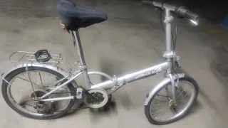 Bicicleta Plegable Gris