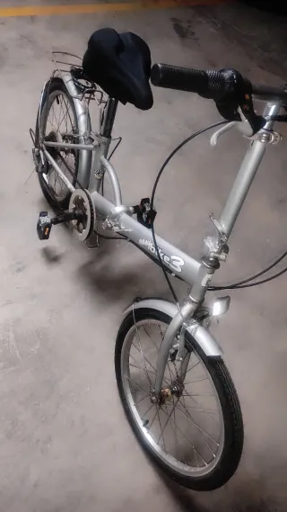 Bicicleta Plegable Gris