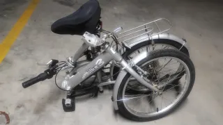 Bicicleta Plegable Gris