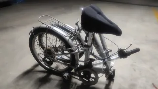 Bicicleta Plegable Gris