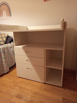 Cambiador escritorio smastad  IKEA blanco completo