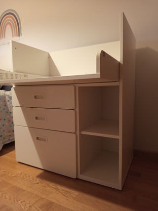 Cambiador escritorio smastad  IKEA blanco completo
