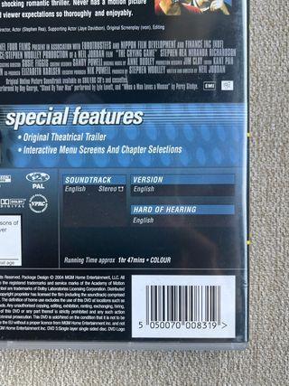 DVD Juego de Lágrimas (The crying game)