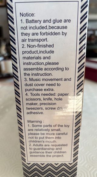 CuteBee DIY Dollhouse Kit Blue Times Masonite Type