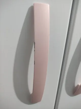 Armario blanco madera 3 puertas y cajones