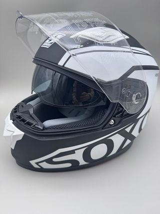 Casco Moto Integral Soxon ST-1000 Racing Black, M