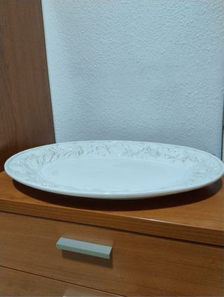 Bandeja/Fuente de porcelana decorada