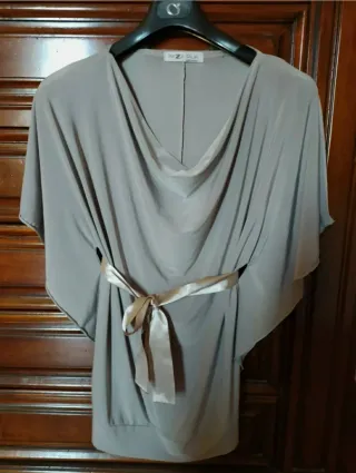 Blusa Piazza Italia drappeggiata con fiocco