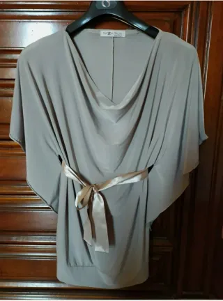 Blusa Piazza Italia drappeggiata con fiocco