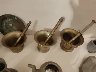 Lote Bronce Antiguo y Tríptico