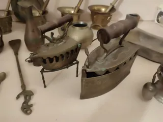 Lote Bronce Antiguo y Tríptico