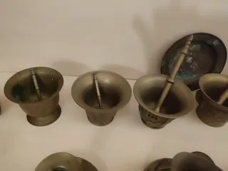 Lote Bronce Antiguo y Tríptico