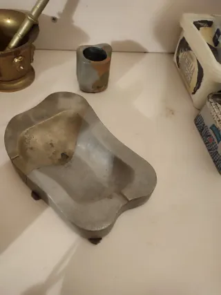 Lote Bronce Antiguo y Tríptico