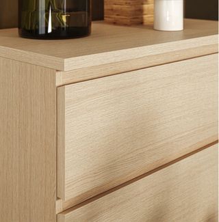 Cómodas 4 cajones beige/marrón(URGE SU VENTA)