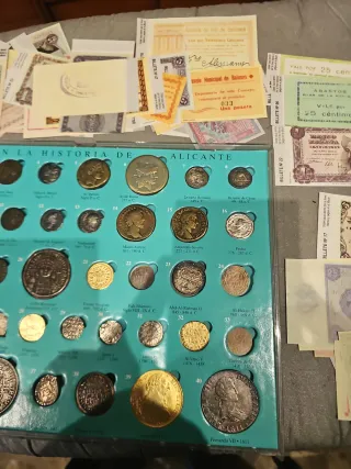 Monedas y Billetes Historia de Alicante