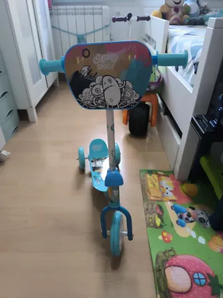 Patinete 3 Ruedas Infantil Azul