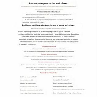 Auriculares Bluetooth Blancos